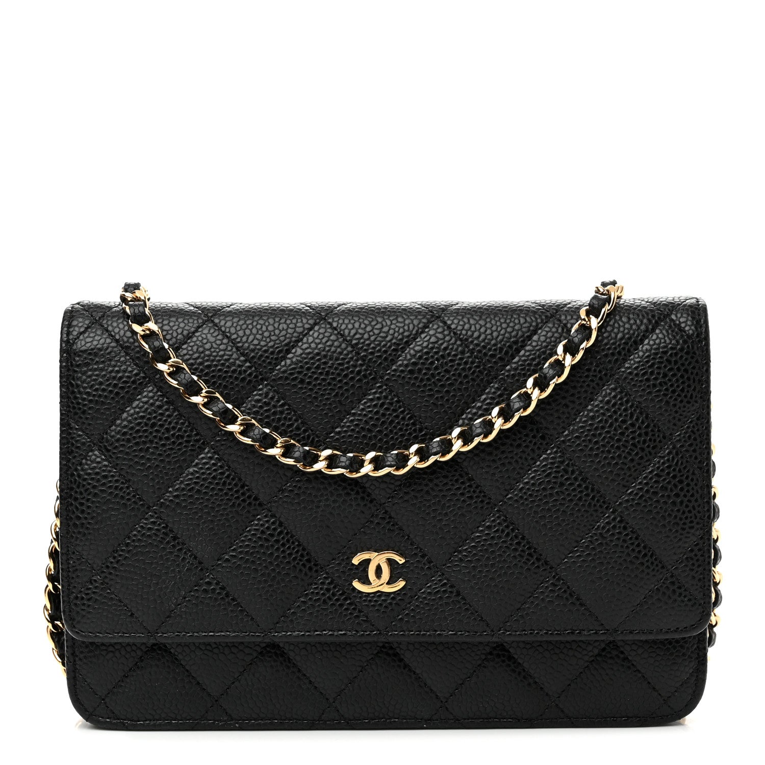 Chanel Caviar Quilted Wallet On Chain WOC Black 1 of 11