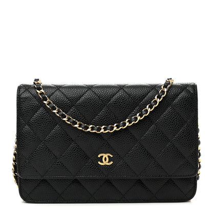 Chanel Caviar Quilted Wallet On Chain WOC Black 1 of 11