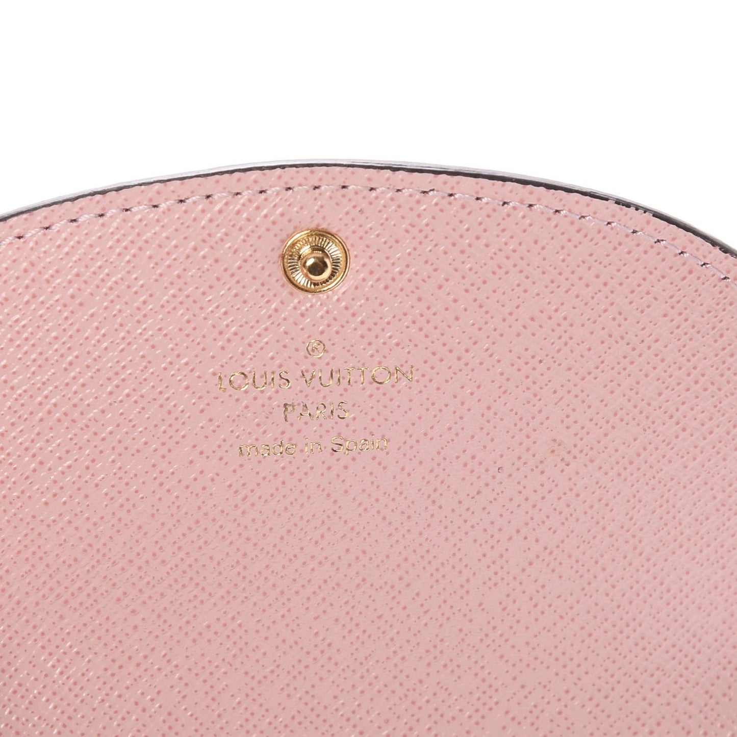 Damier Ebene Rosalie Coin Purse Rose Ballerine