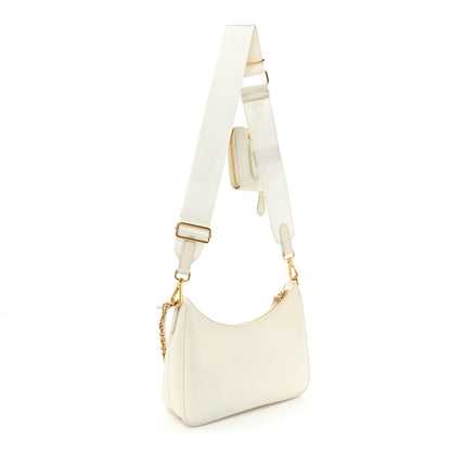 Prada Saffiano Re-Edition 2005 Shoulder Bag White 3 of 11
