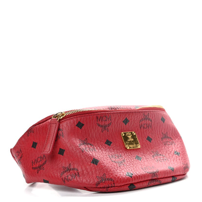 MCM Visetos Small Stark Belt Bag Ruby Red 4 of 11