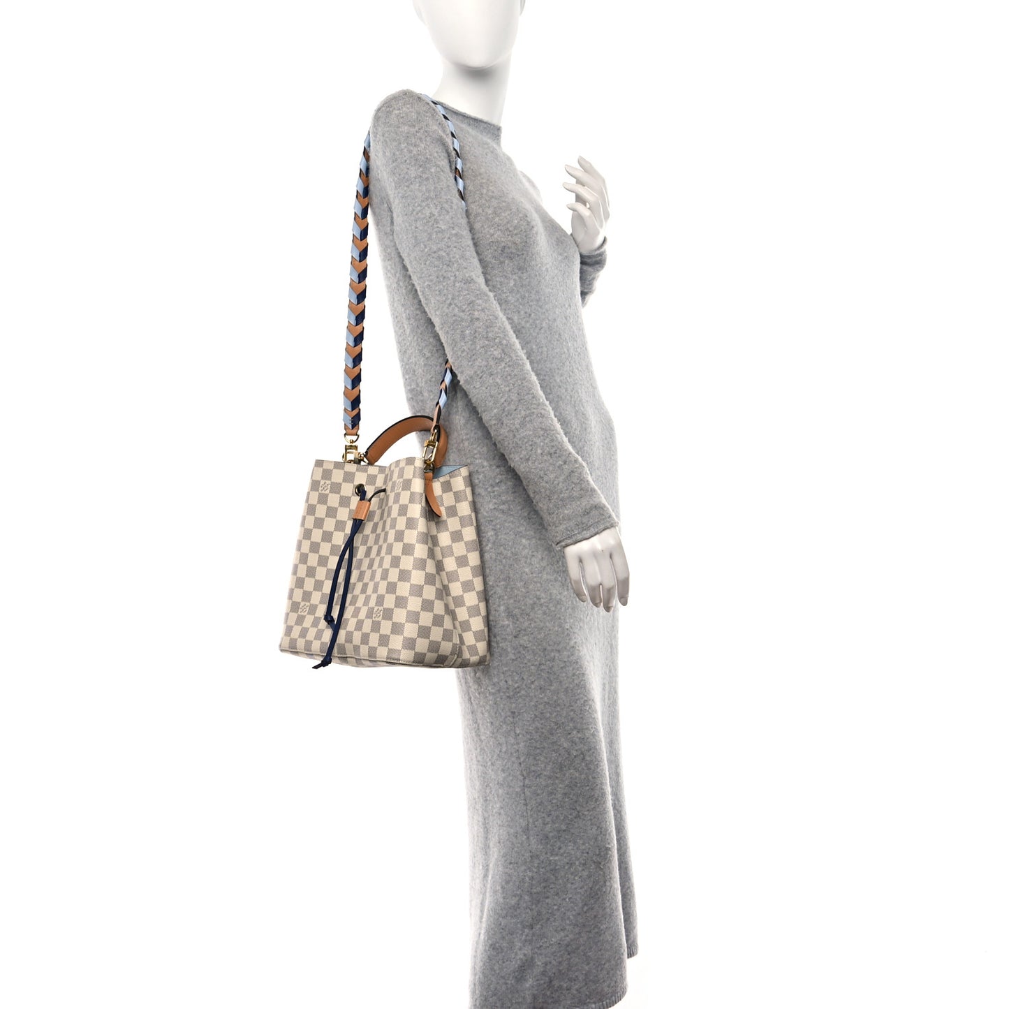 Damier Azur Braided Neonoe MM Blue