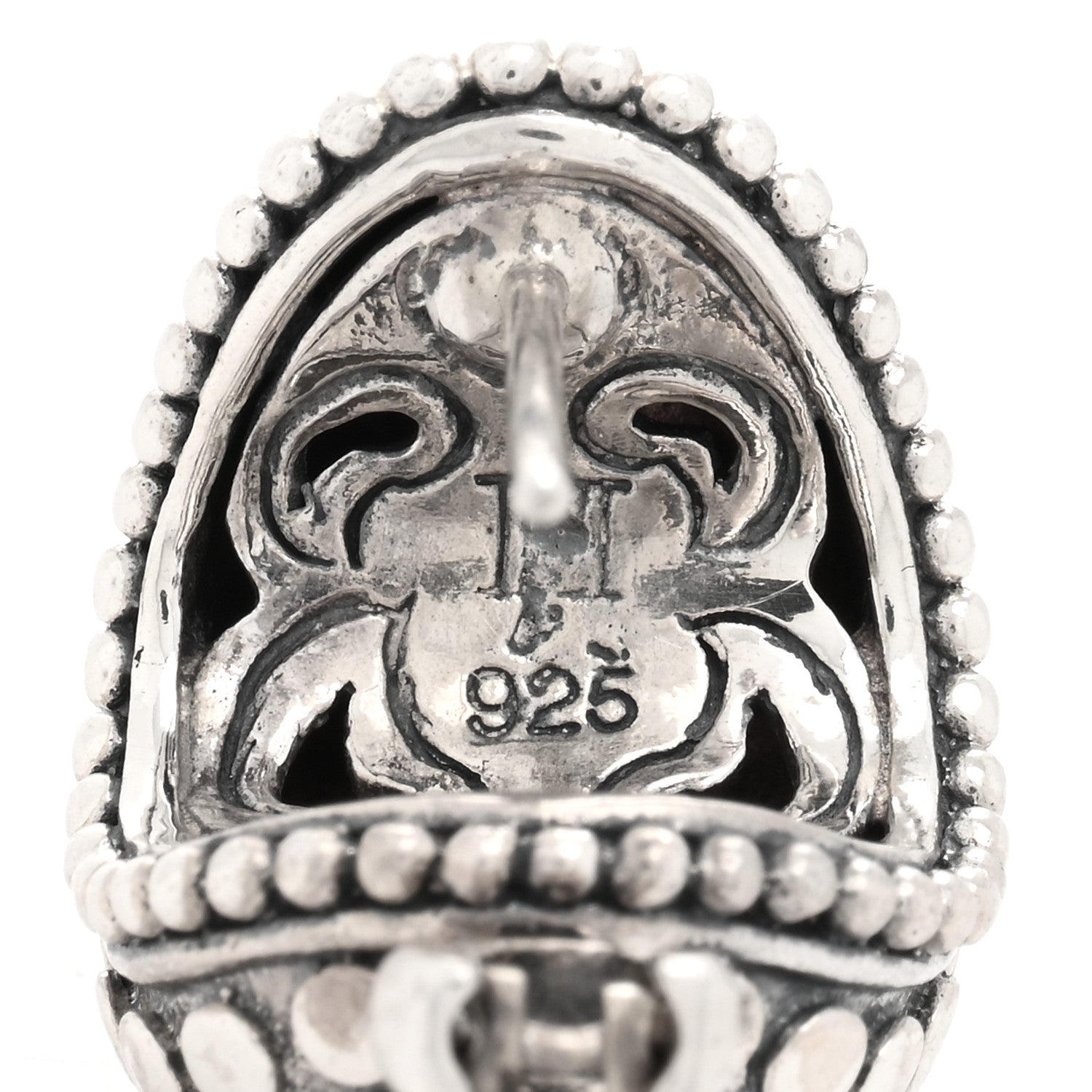 John Hardy Sterling Silver Buddha Belly Dot Earrings 4 of 4