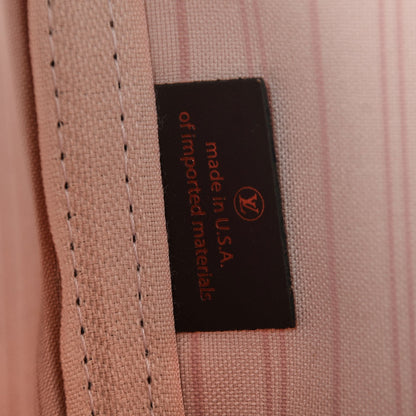 Louis Vuitton Damier Ebene Neo Neverfull MM Rose Ballerine 7 of 8