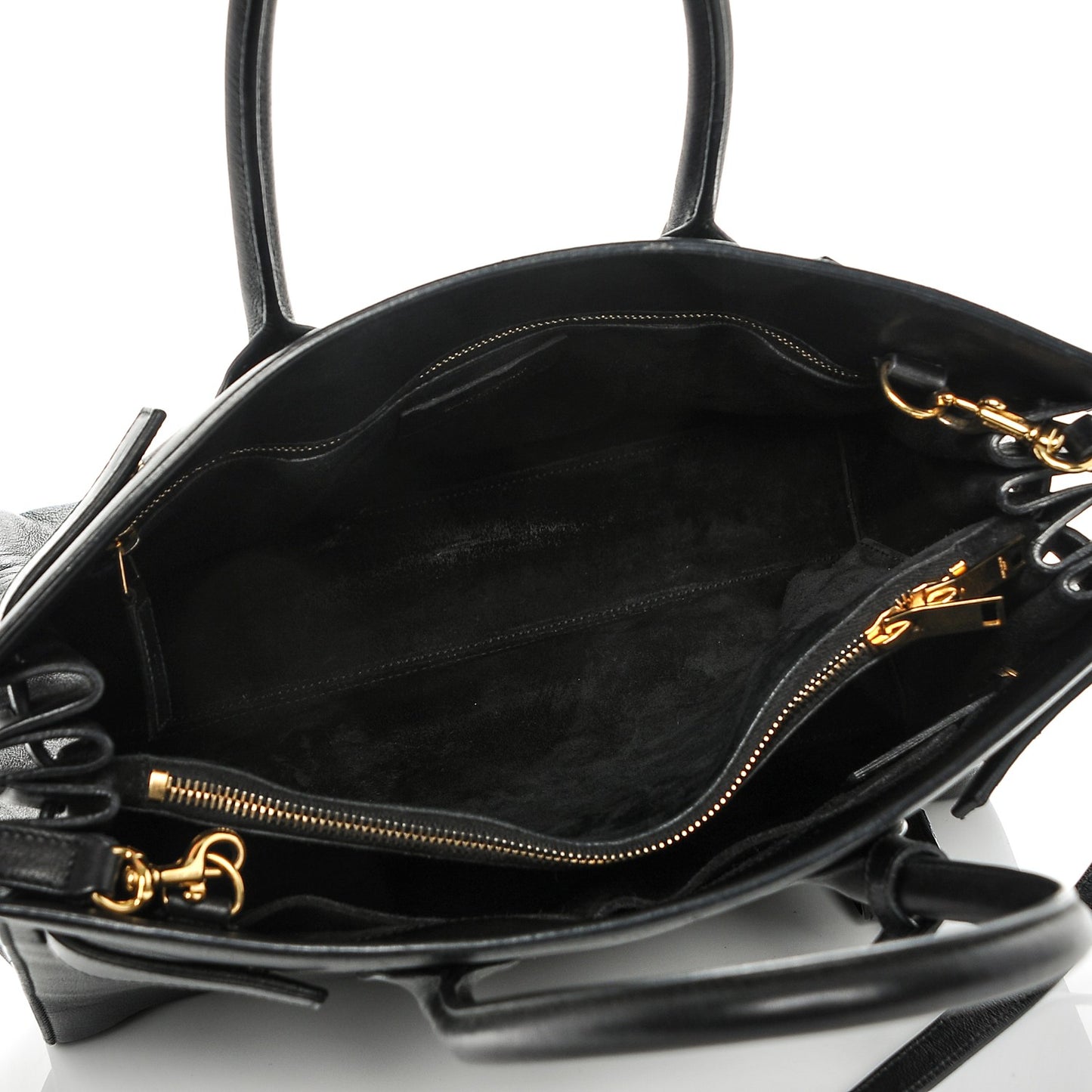 Calfskin Small Sac De Jour Black