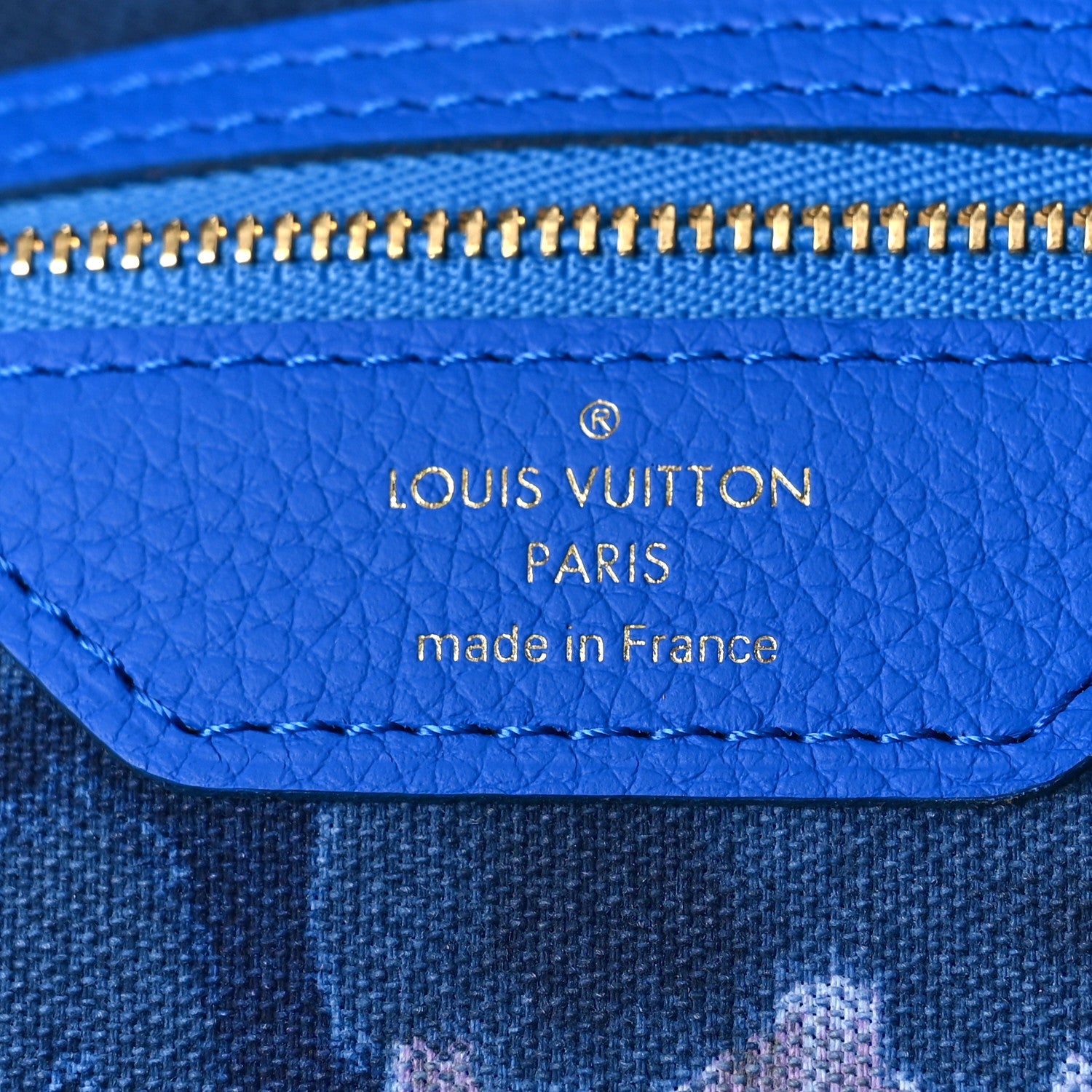 Louis Vuitton Monogram Articles de Voyage Ikat Neverfull GM Grand Blue 6 of 8