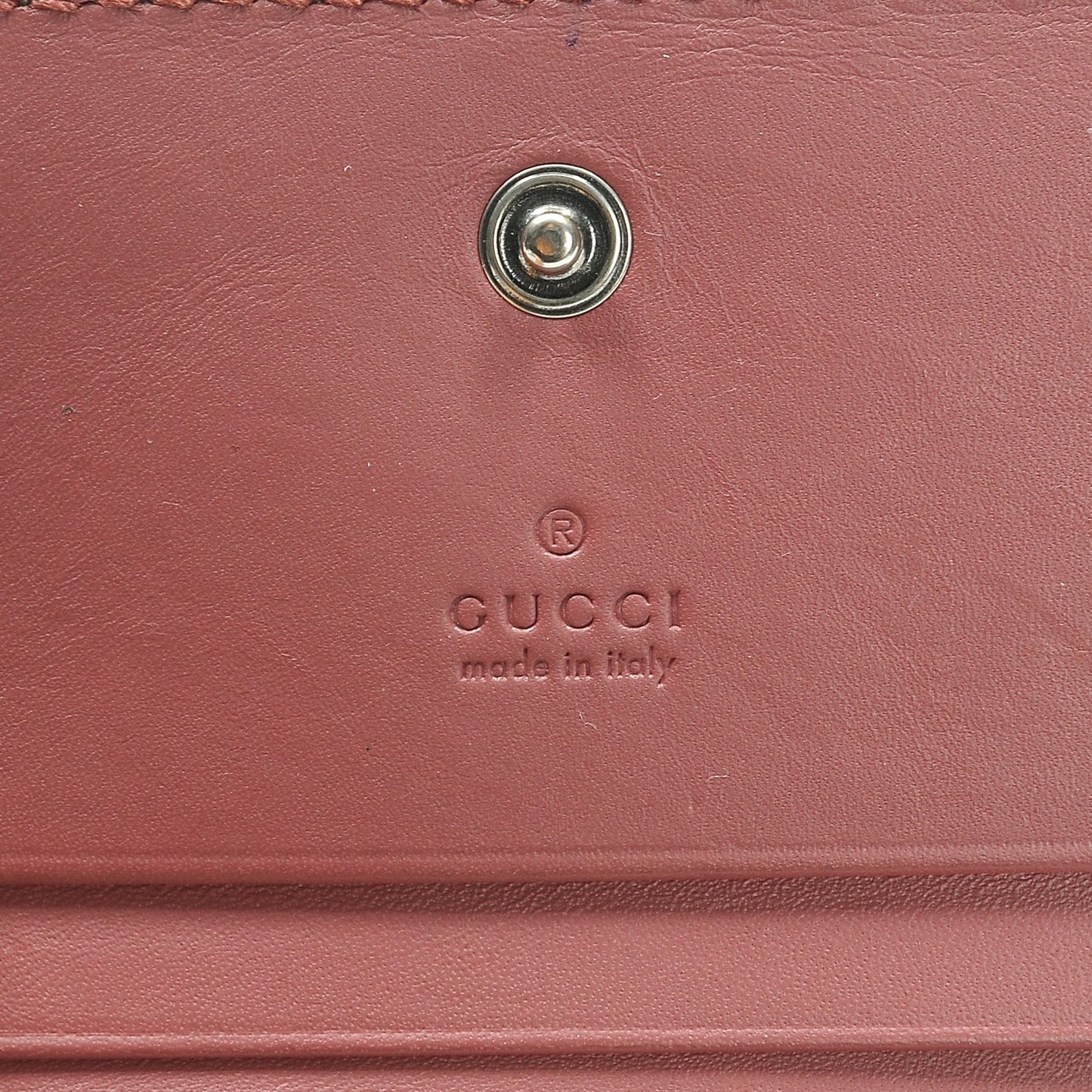 GG Supreme Monogram Blooms Card Case Beige Multicolor Dry Rose