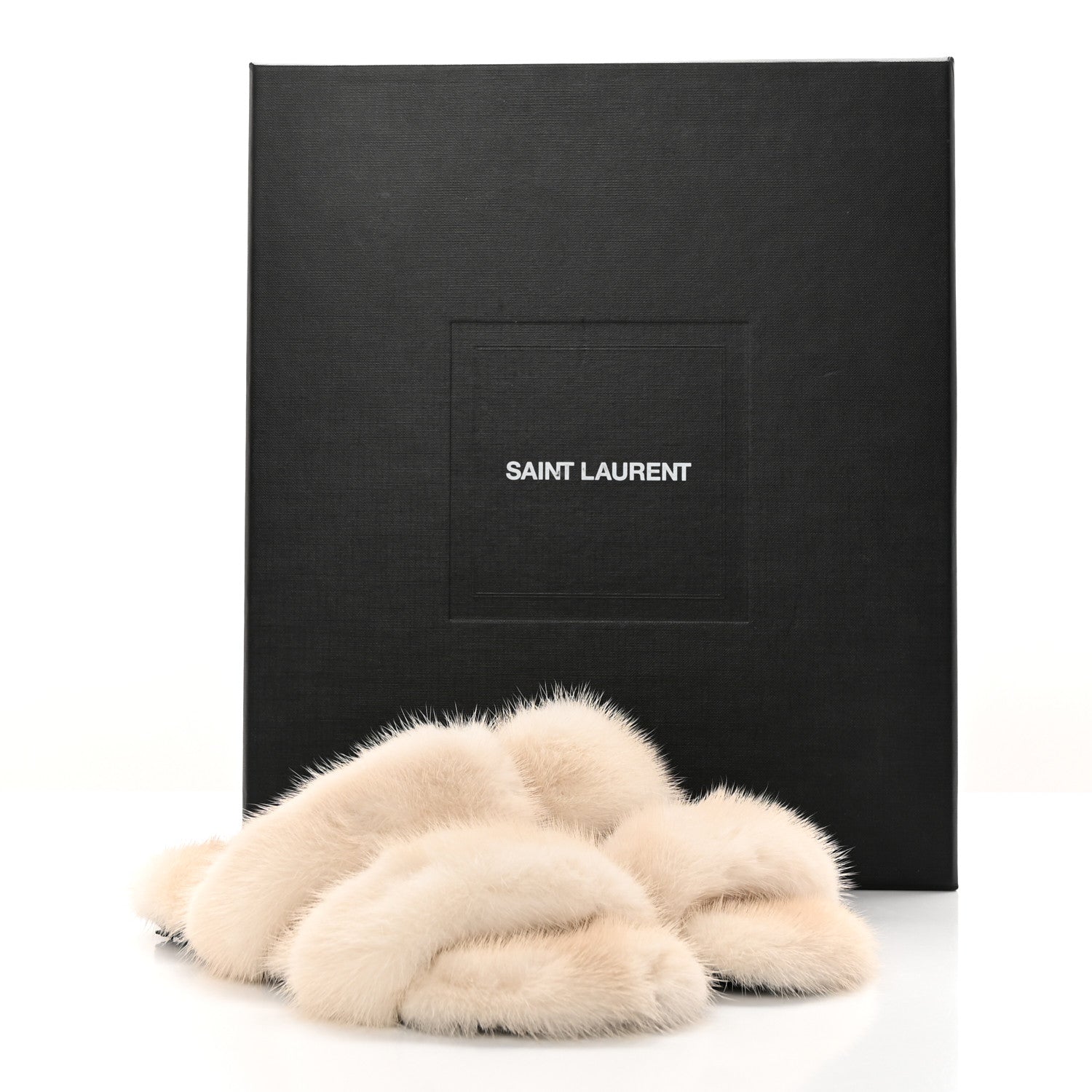Saint Laurent Mink Bleach Slides 37 White 7 of 7
