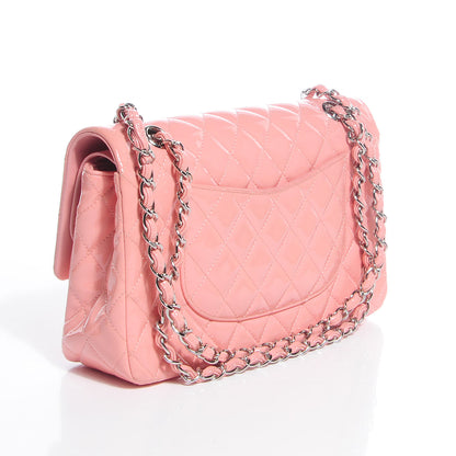 Chanel Patent Medium Double Flap Pink 3 of 9