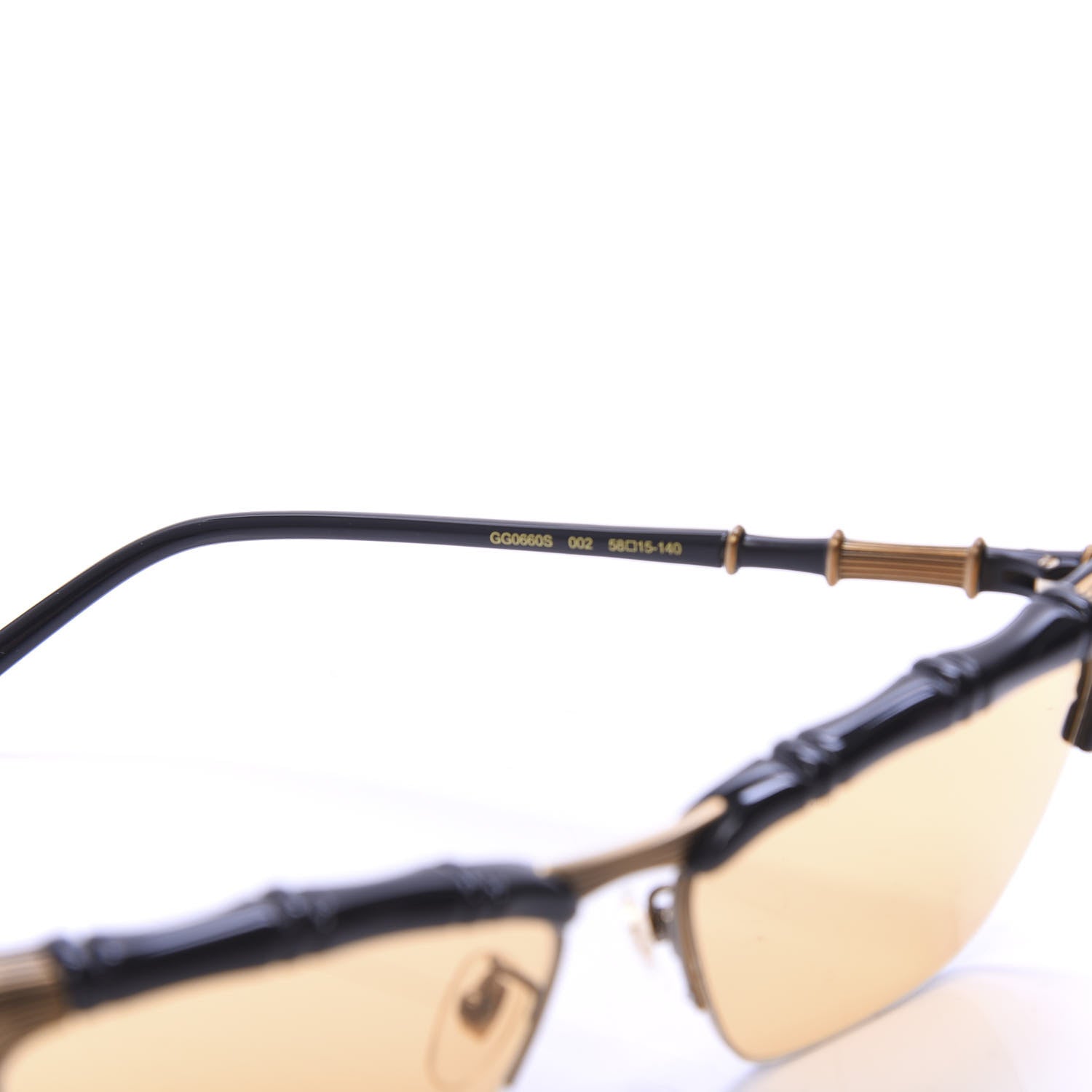Gucci Bamboo GG660S Sunglasses Black 5 of 7