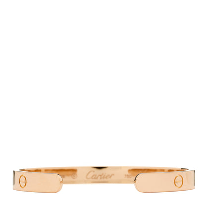 Cartier 18K Pink Gold LOVE Cuff Bracelet 17 2 of 3