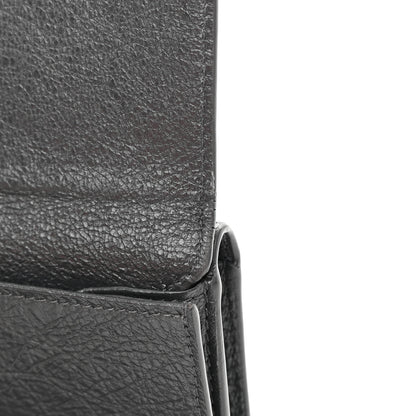 Balenciaga Agneau Classic Silver Hardware Mini Wallet Gris Fossile 11 of 11