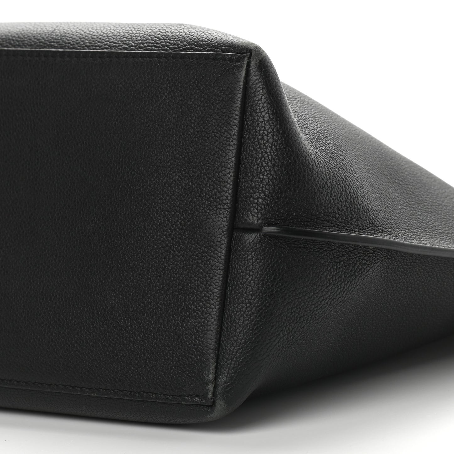 Calfskin Lockme Go Tote Black