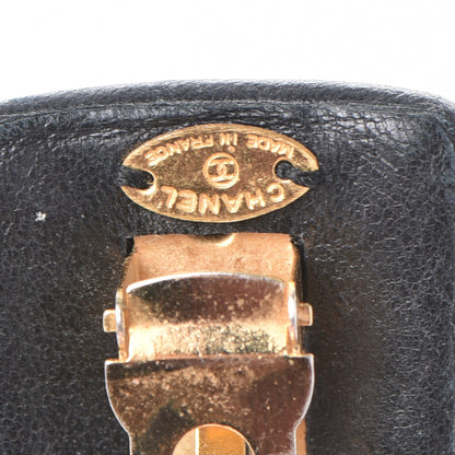 Chanel Lambskin CC Hair Clip Barrette Black 4 of 5