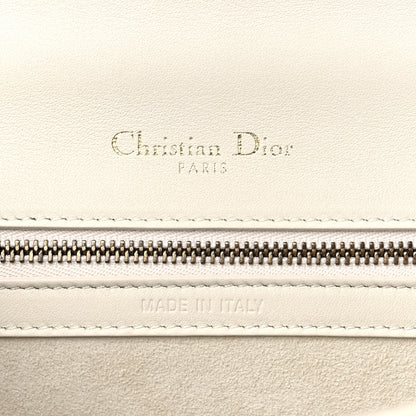 Christian Dior Lambskin Studded Medium Diorama Flap Bag Latte 6 of 12