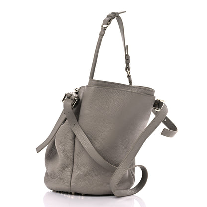 Alexander Wang Pebbled Lambskin Diego Bucket Bag Taupe 2 of 10