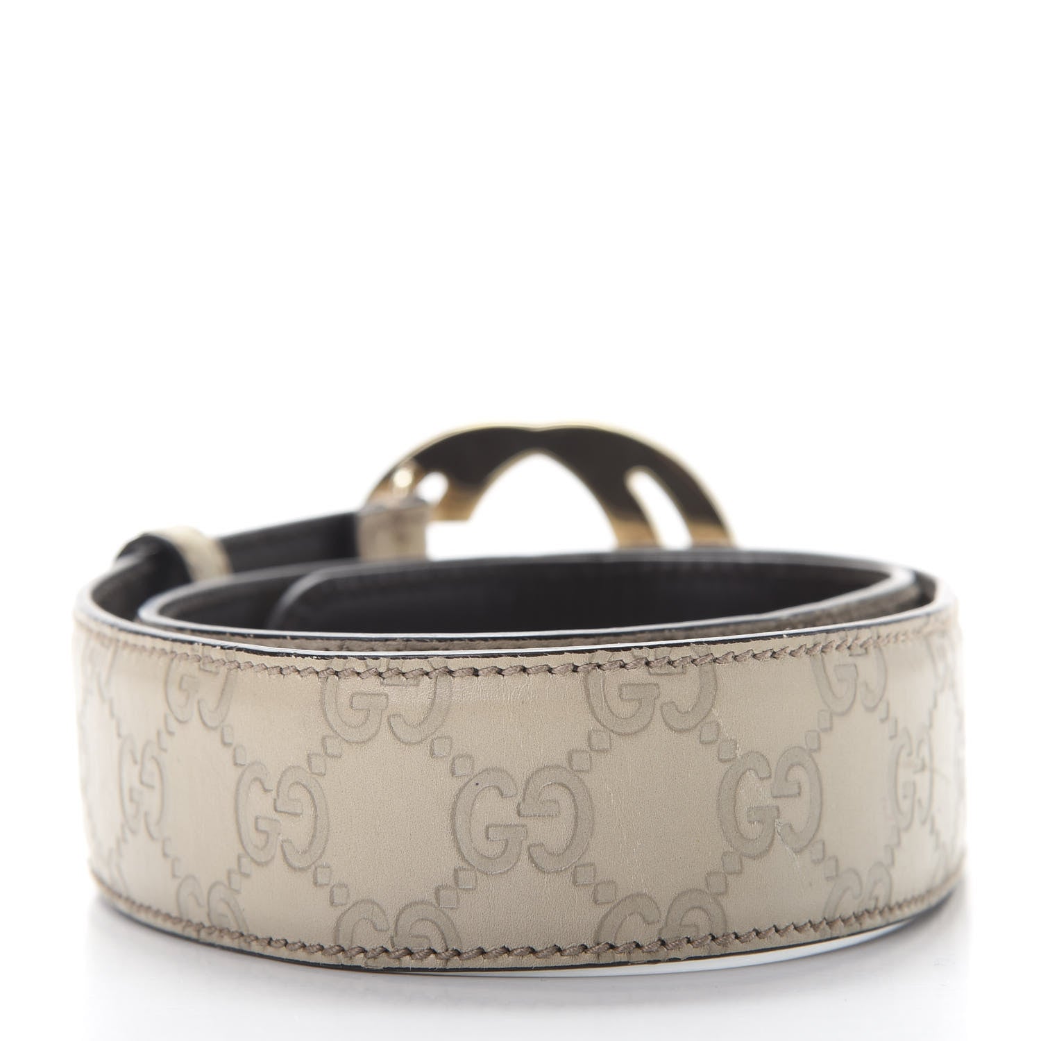 Gucci Guccissima Interlocking G 40mm Belt 80 32 Off White 2 of 9