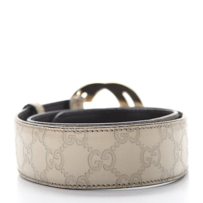 Gucci Guccissima Interlocking G 40mm Belt 80 32 Off White 2 of 9
