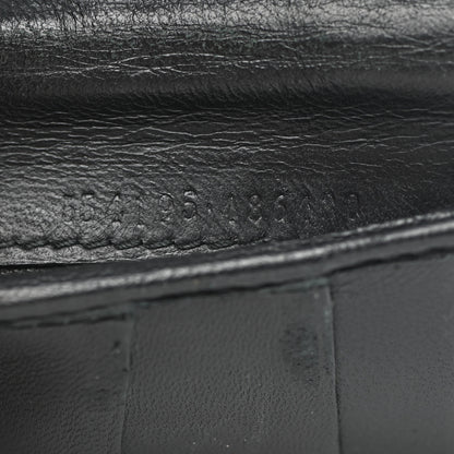 Alexander McQueen Calfskin Croc Embossed Skull Pocket Organizer Black 7 of 8