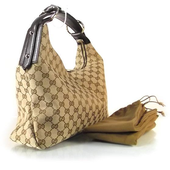 Gucci Monogram Medium Horsebit Chain Hobo 3 of 9