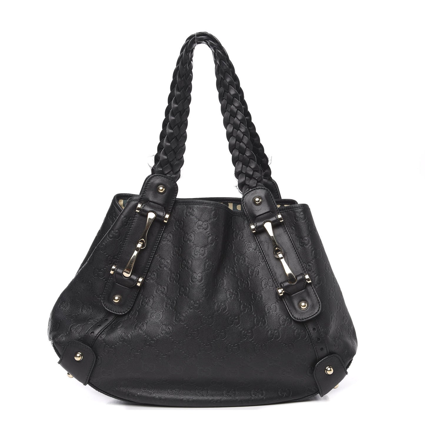 Guccissima Small Pelham Shoulder Bag Black
