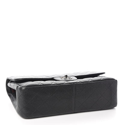 Chanel Caviar Quilted Jumbo Double Flap Black 3 of 9