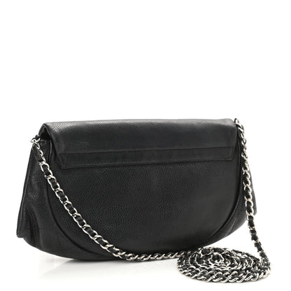 Chanel Caviar Half Moon Wallet On Chain WOC Black 3 of 14