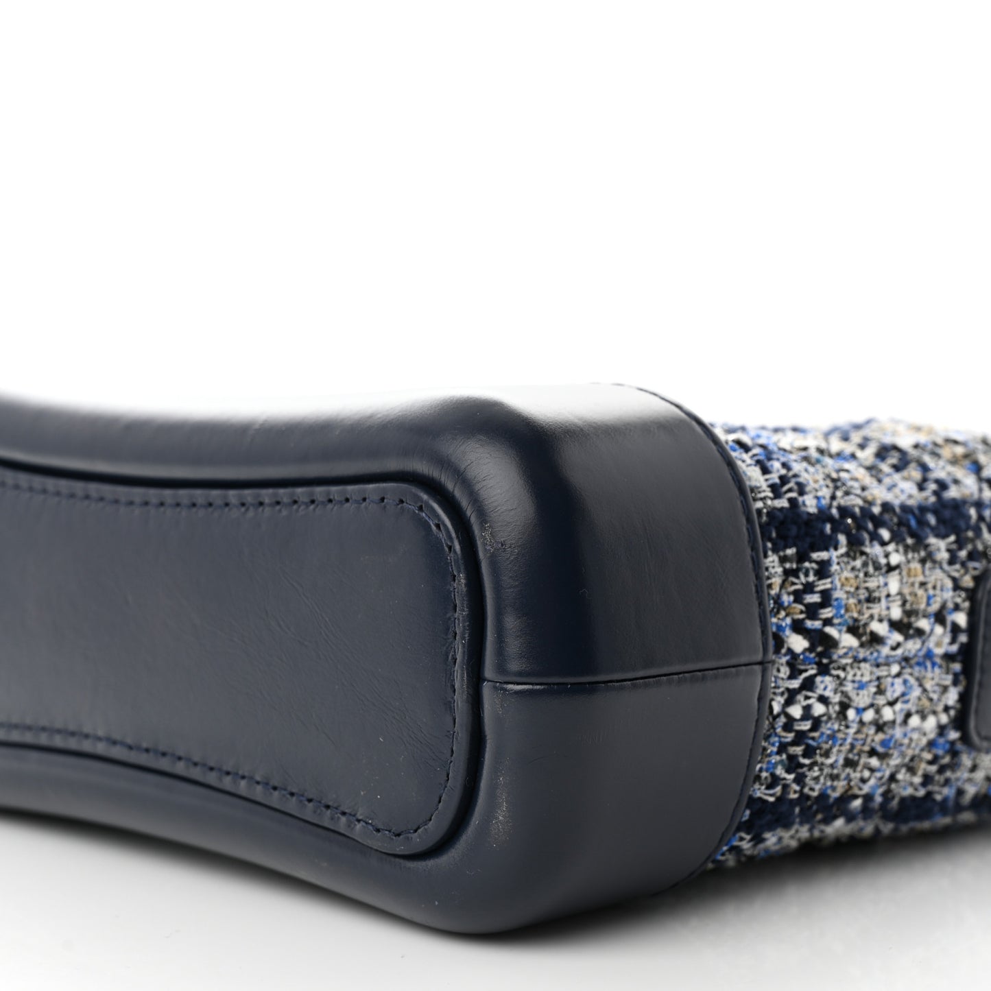 Tweed Calfskin Small Gabrielle Hobo Blue