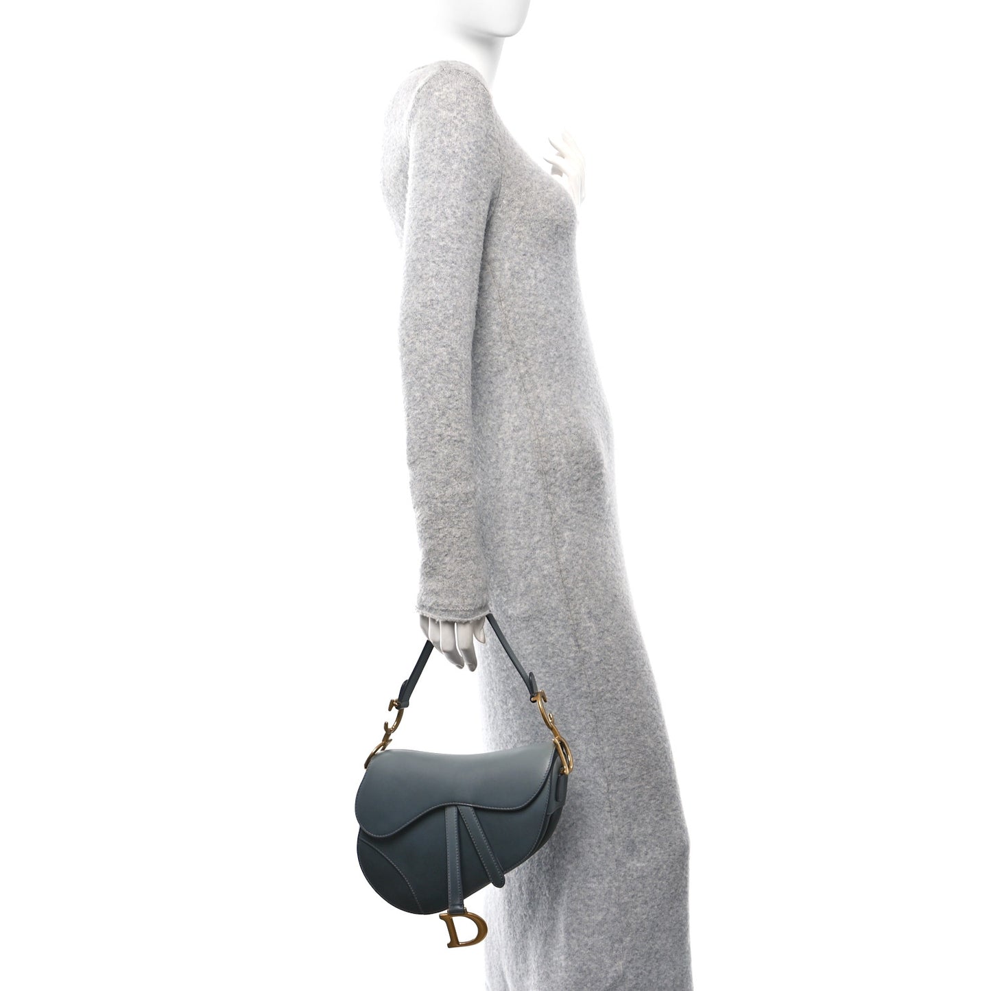 Calfskin Saddle Bag Gris