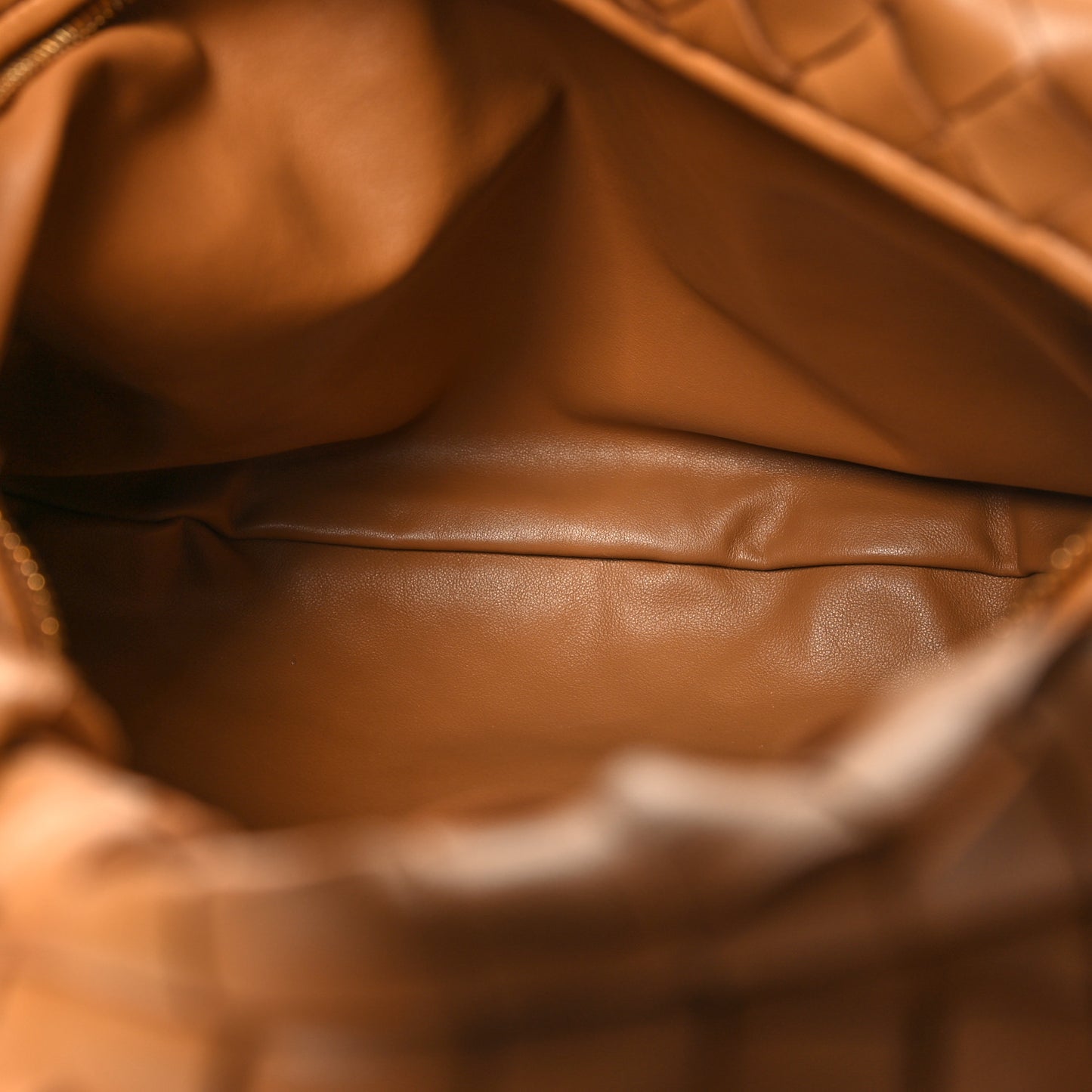 Nappa Intrecciato Teen Jodie Hobo Caramel