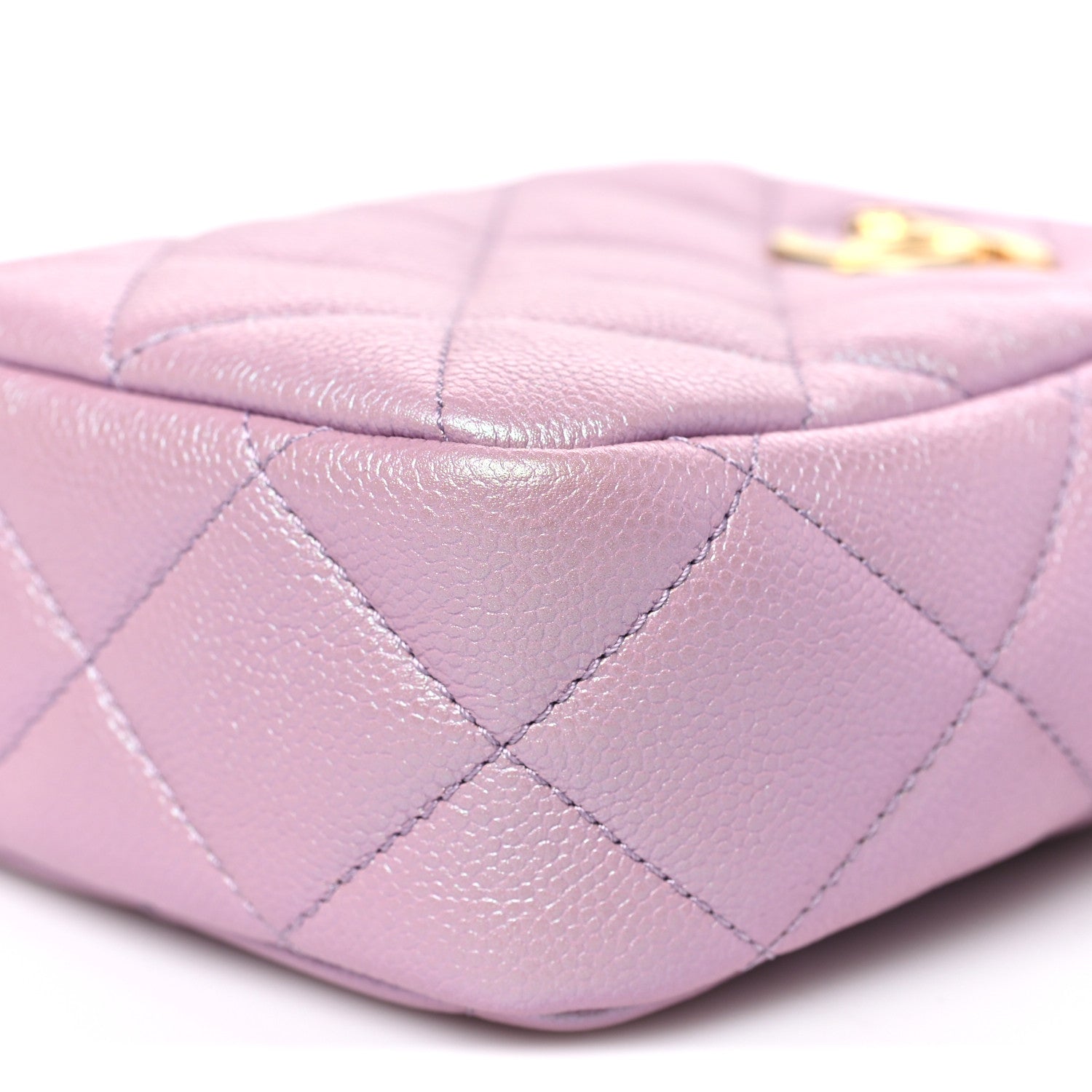 Chanel Iridescent Caviar Quilted Vertical My Perfect Camera Case Pink 10 of 10