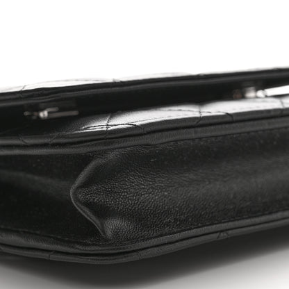 Chanel Lambskin Quilted Wallet On Chain WOC Black 9 of 11