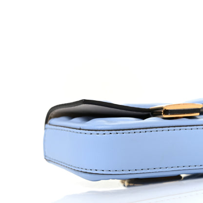 Fendi Nappa Matisse FF Embossed Nano Baguette Charm Placid Blue 6 of 7