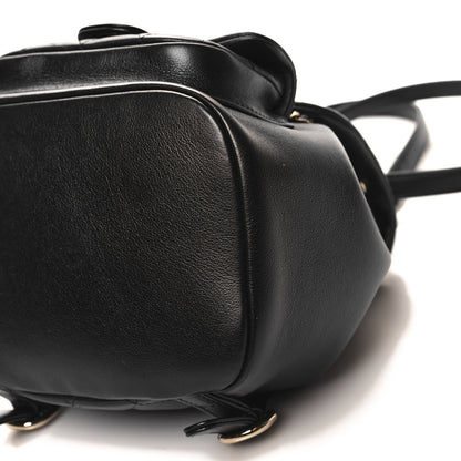 Chanel Lambskin Quilted Small Duma Drawstring Backpack Black 10 of 10