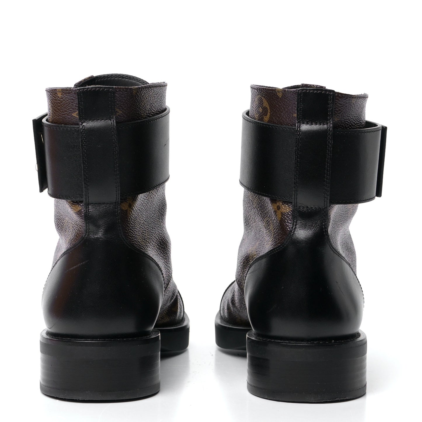 Calfskin Monogram Wonderland Flat Ranger Boots 40 Black