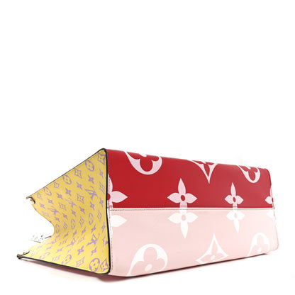 Louis Vuitton Monogram Giant Onthego GM Rouge Rose 4 of 9