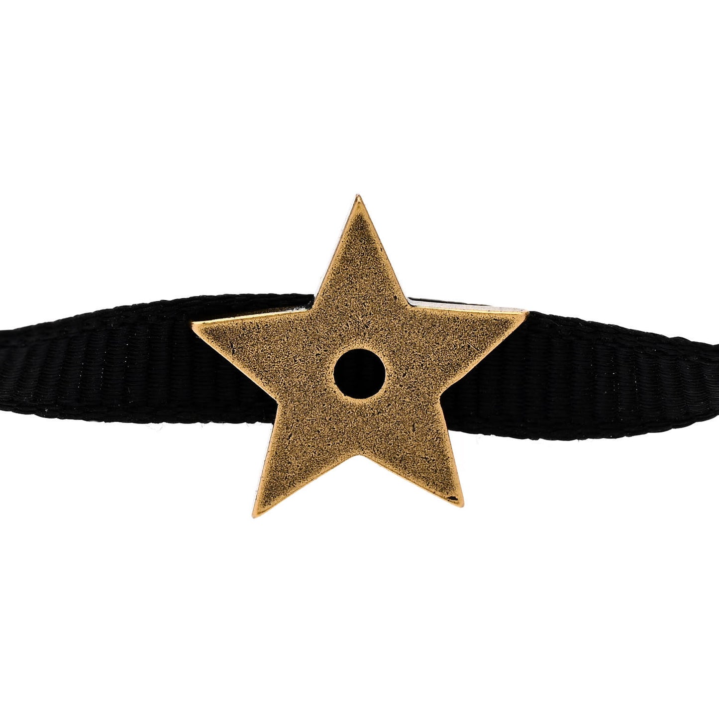 Grosgrain Ribbon Star Choker Necklace Black