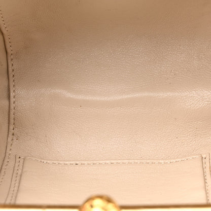 Chanel Metallic Lambskin Quilted CC Kiss Lock Evening Clutch Gold 5 of 13