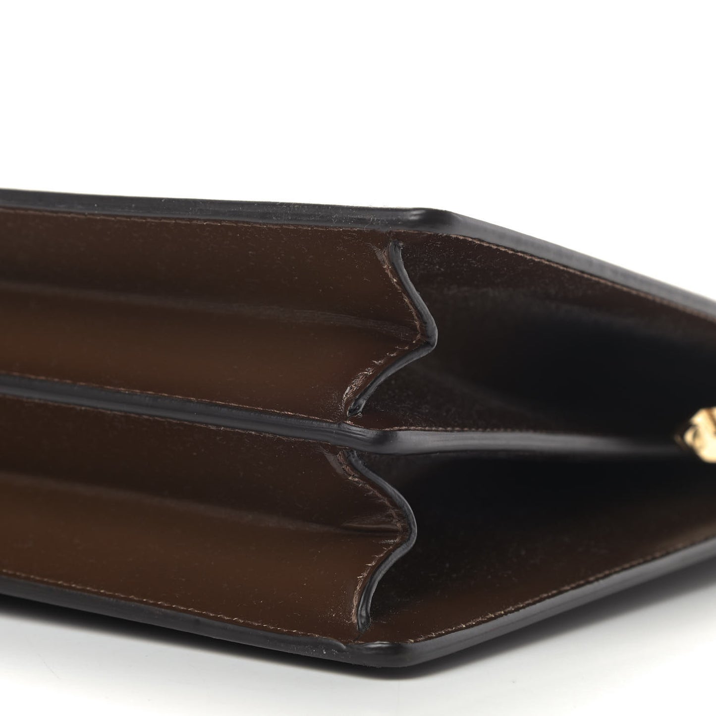 Patina Box Calfskin Medium Clasp Bag Camel