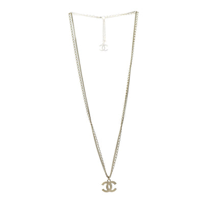 Chanel Double Chain CC Necklace Gold 3 of 5