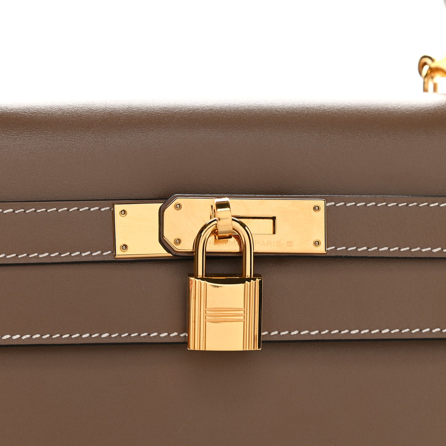 Tadelakt Sellier Kelly 32 Etoupe