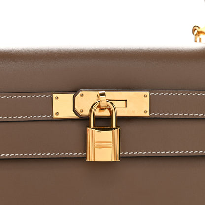 Hermes Tadelakt Sellier Kelly 32 Etoupe 10 of 10