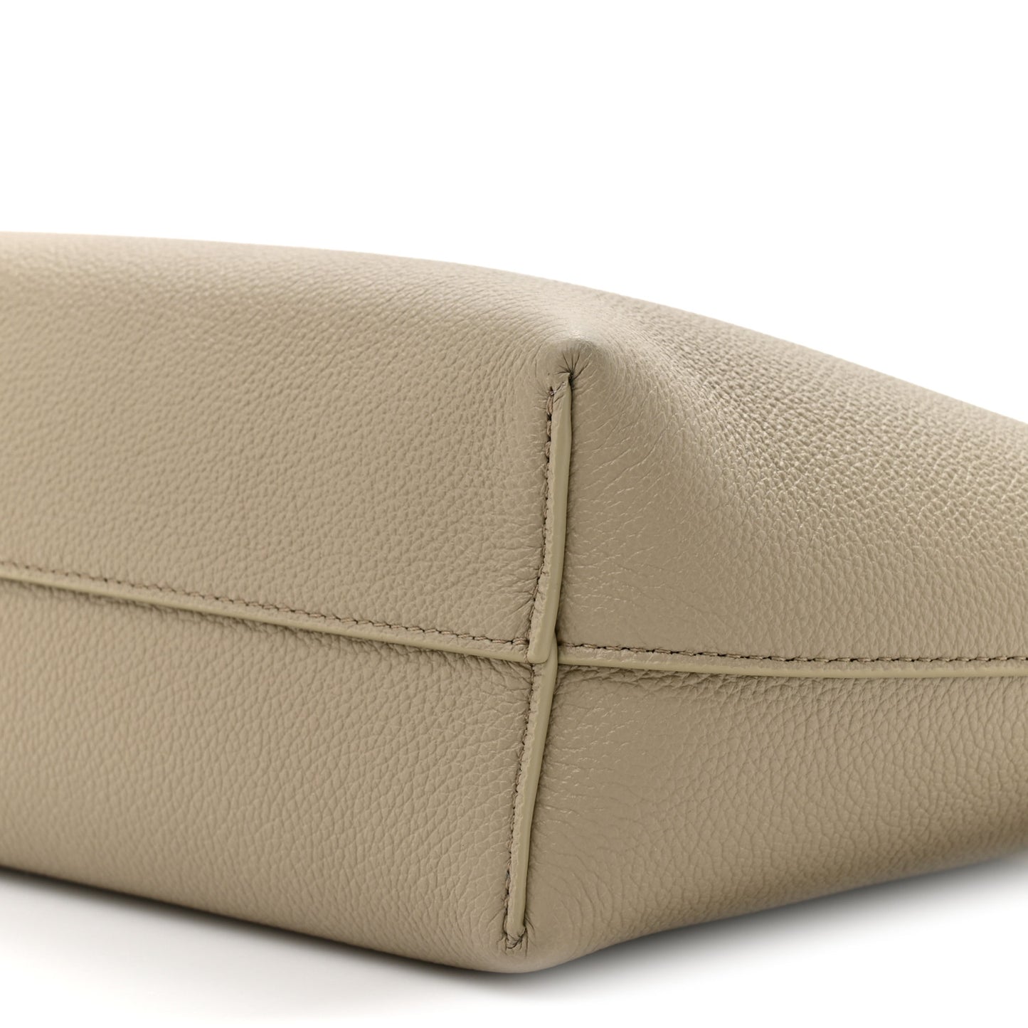 Grained Calfskin Triomphe Mini Cabas Anais Modern Taupe