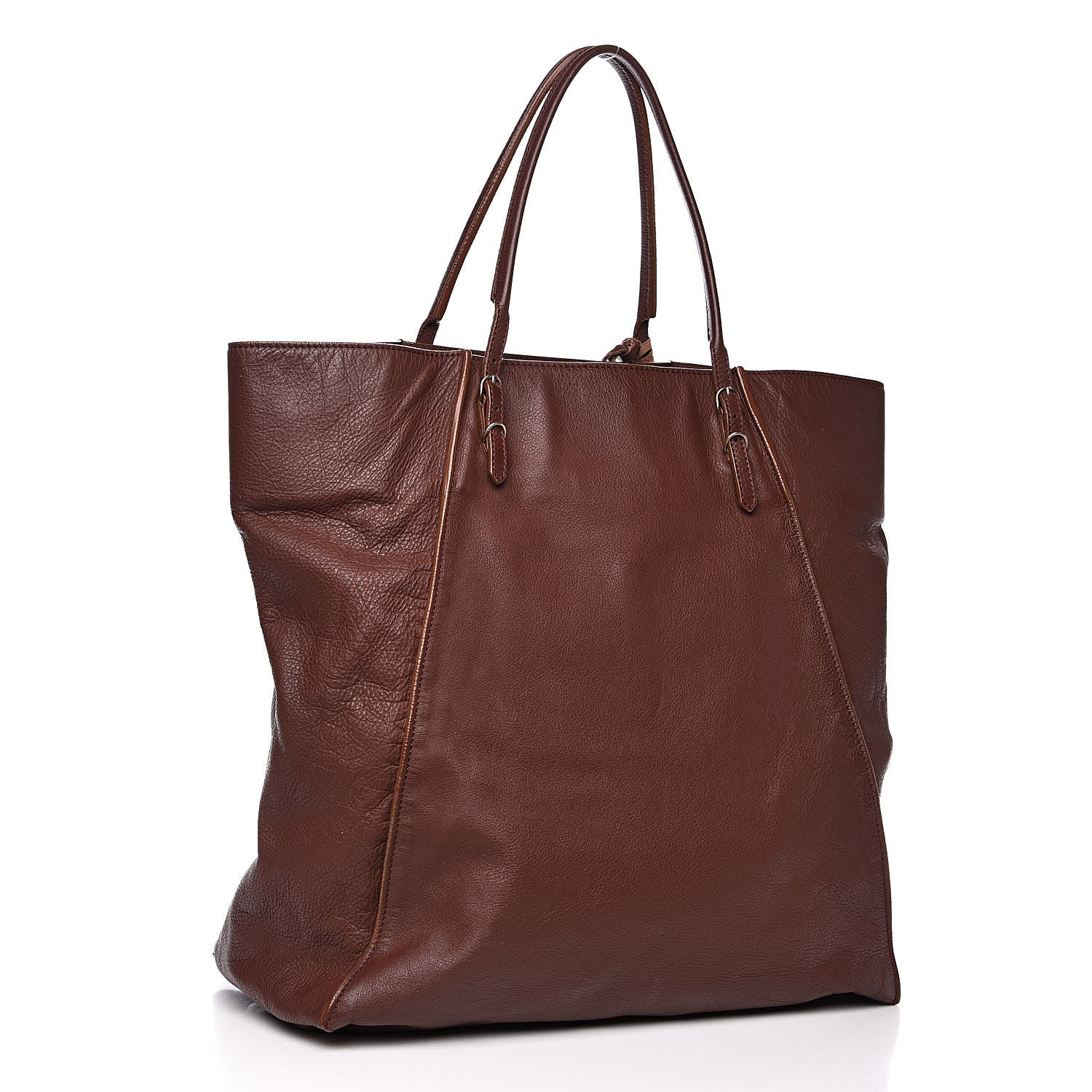 Balenciaga Veau Papier Basket Tote Castagna 3 of 15