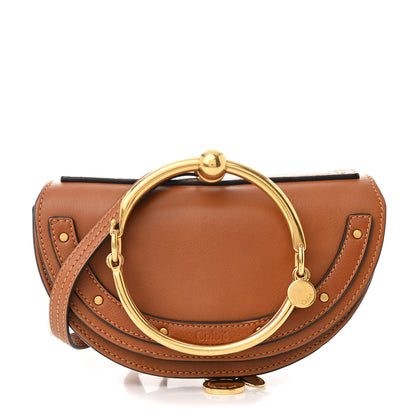 Chloe Calfskin Small Nile Bracelet Minaudiere Bag Caramel 1 of 10
