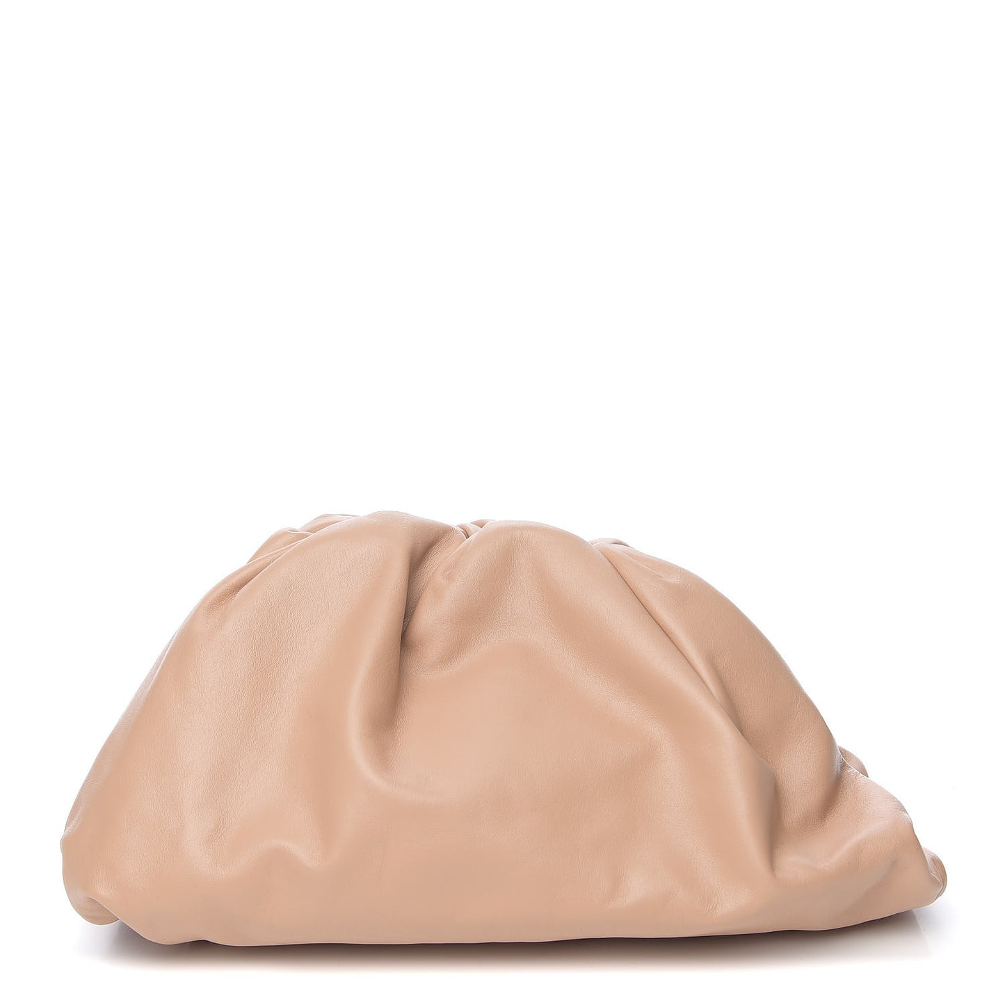 Smooth Butter Calf The Pouch Oversized Clutch Nude