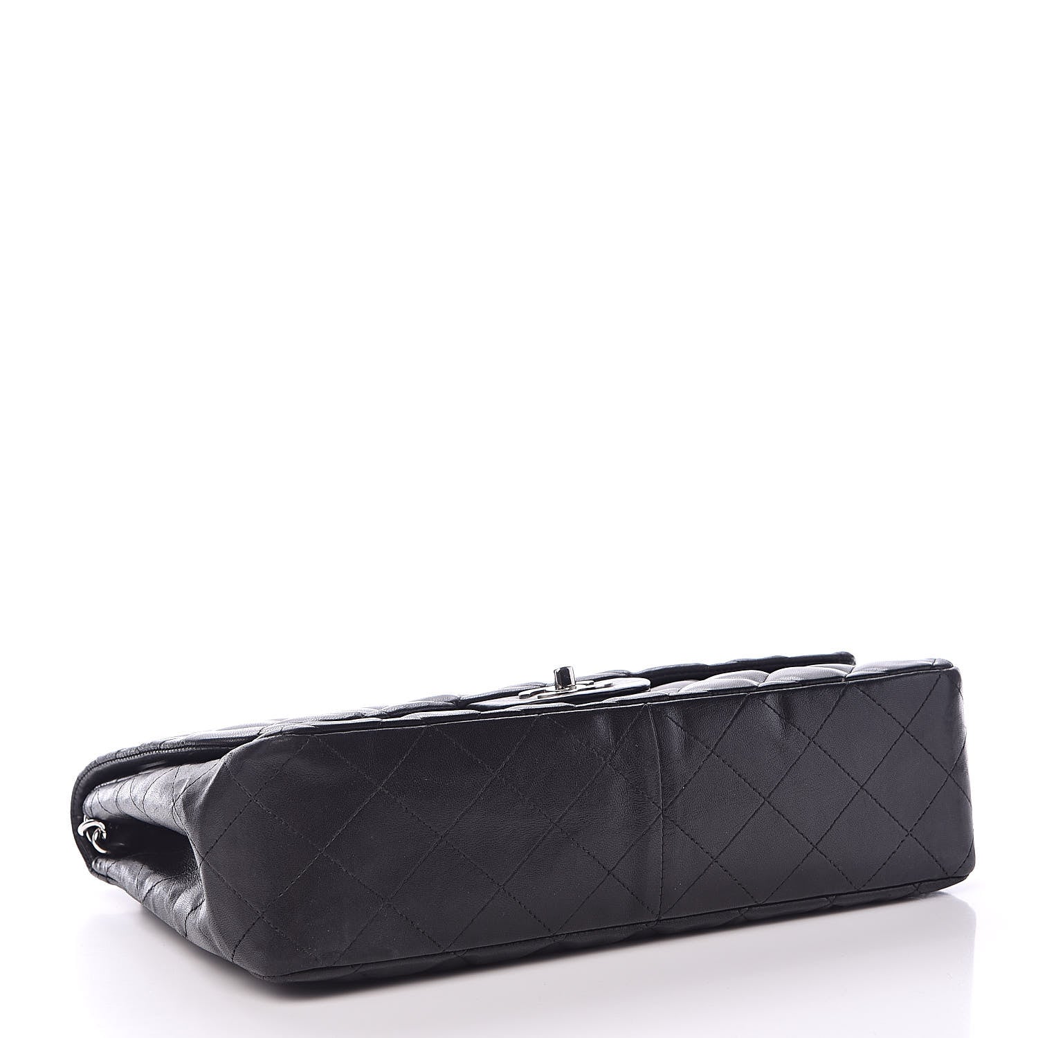 Chanel Lambskin Quilted Jumbo Single Flap Black 4 of 10