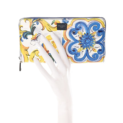 Dolce & Gabbana Dauphine Majolica Printed Zip Around Wallet Multicolor 2 of 7