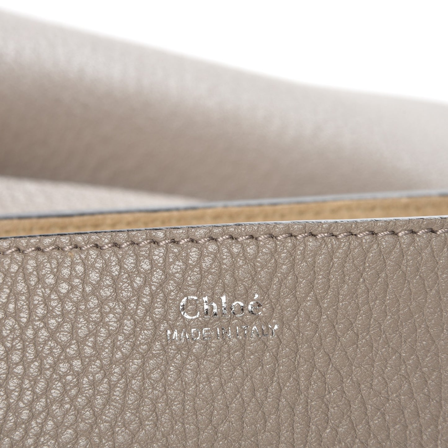 Grained Lambskin Drew Shoulder Bag Motty Grey