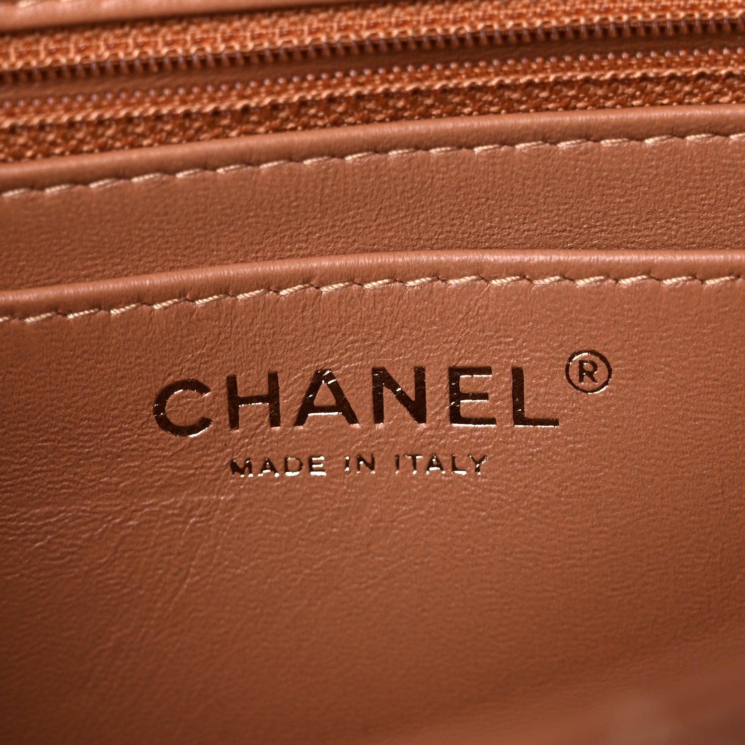 Chanel Lambskin Quilted Mini Rectangular Flap Brown 6 of 10